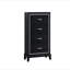 Commode 4 tiroirs Livingston G02850-CH Noir