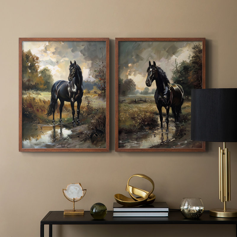ANIMALS Series CECXVII - Reproduction encadrée de qualité supérieure - prête à être accrochée - aucun clou requis - aucun clou requis