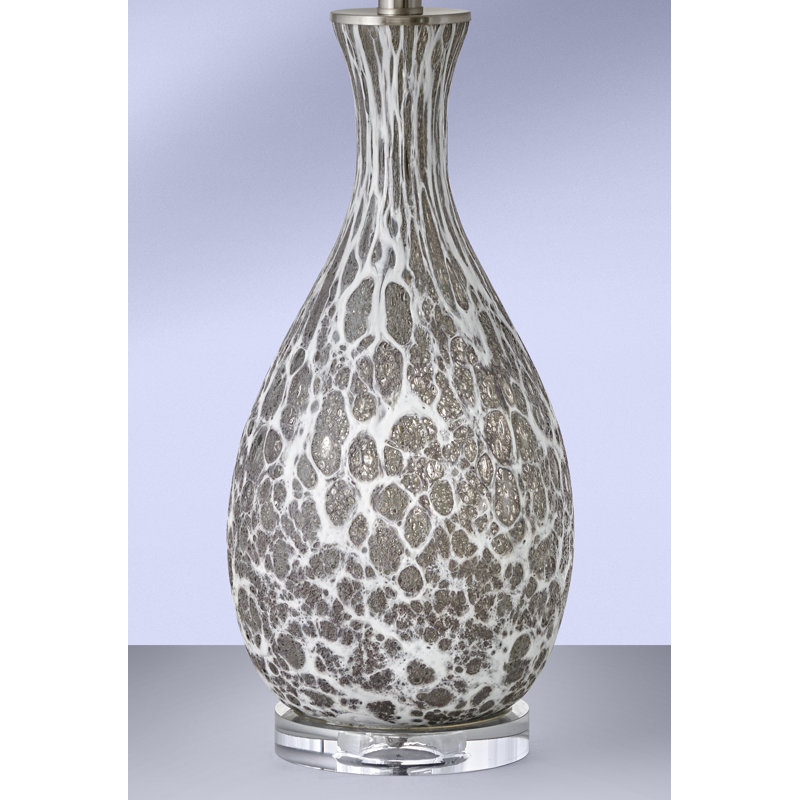 Ragno 30" Grey and White Glass Table Lamp
