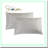 Luxury Supima Cotton Sateen Pillowcase Set - 600 Thread Count Hotel Quality Pillow Cases - Soft Silky Standard Size - 2 Pieces Light Grey