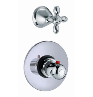 Garniture de robinet thermostatique intégrée avec poignée de contrôle de volume Olivia