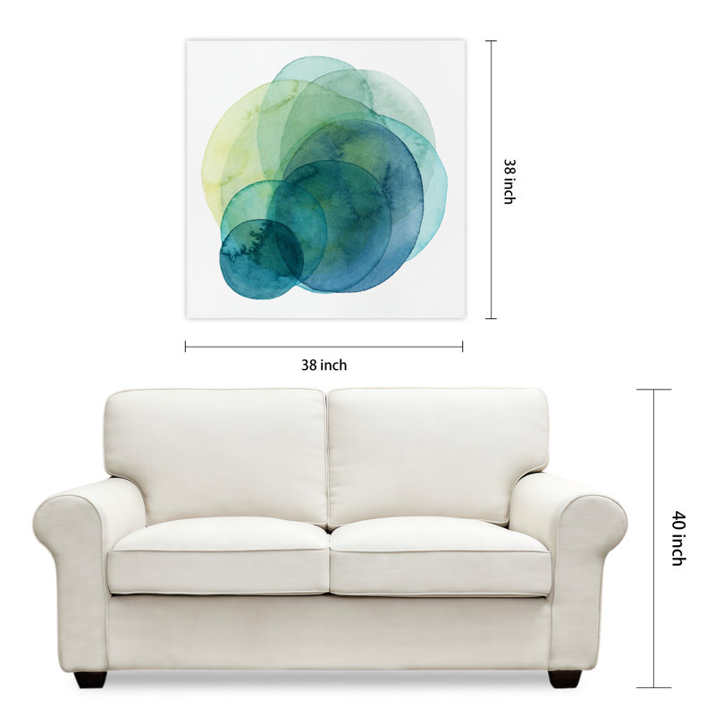 'Evolving Planets IV' Graphic Art on Glass