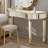 Half-Moon Mirrored Console Table With Fluted Glass And Crystal Knob Drawer, A Versatile And Elegant Addition To Any Home Interior-627337869