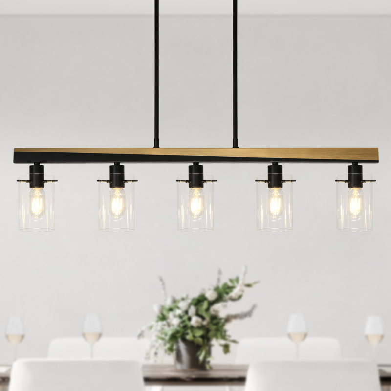 Setser 5-Light Linear Kitchen Island Lighting