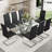 Lucifer Glass Top Metal Base Dining Table