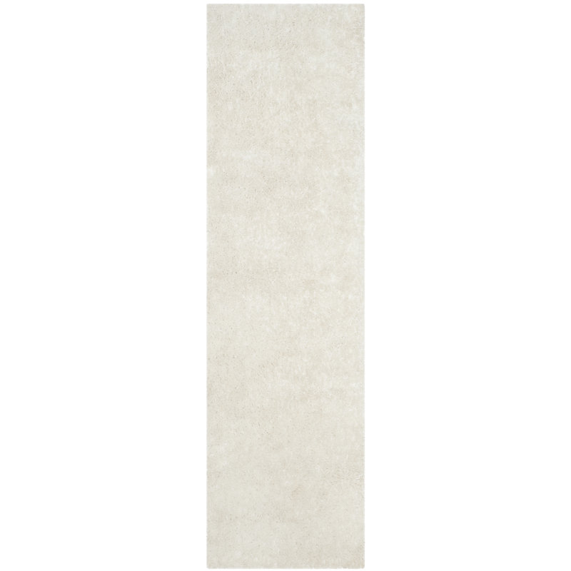 Chamiyah Shag Hand Tufted Performance Solid Color Rug, Runner 2'3" x 8'