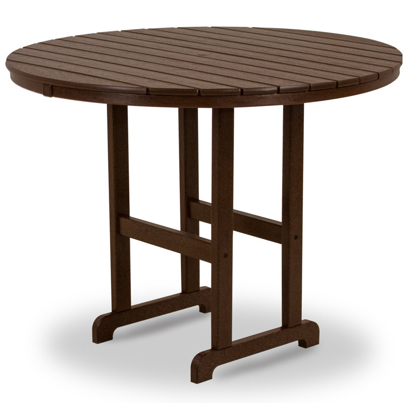 Table de comptoir POLYWOOD, Acajou, 48 po