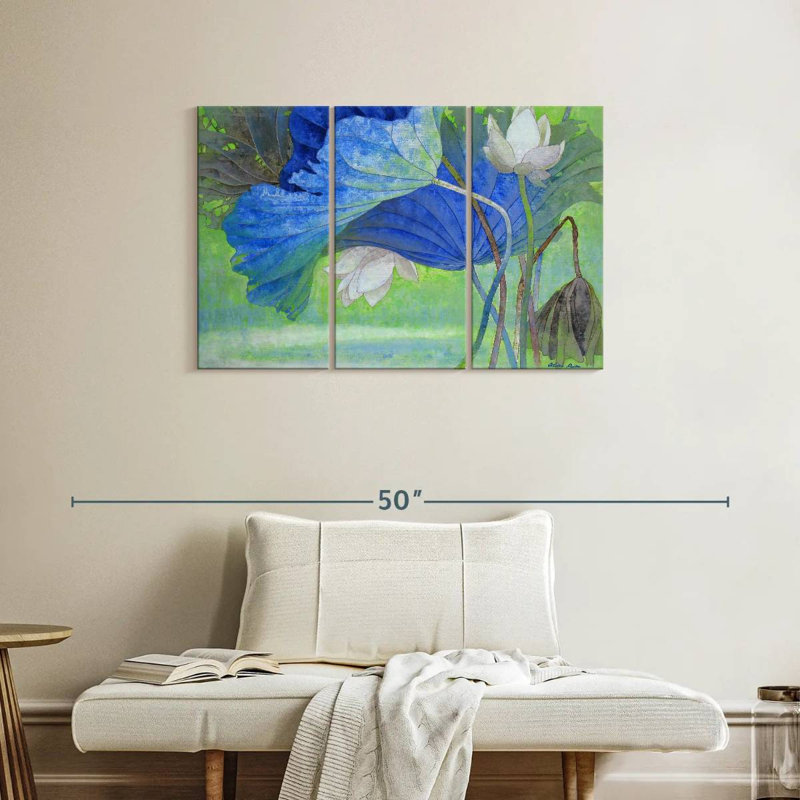 Harnek Azure Early Spring, 24" H x 38" W