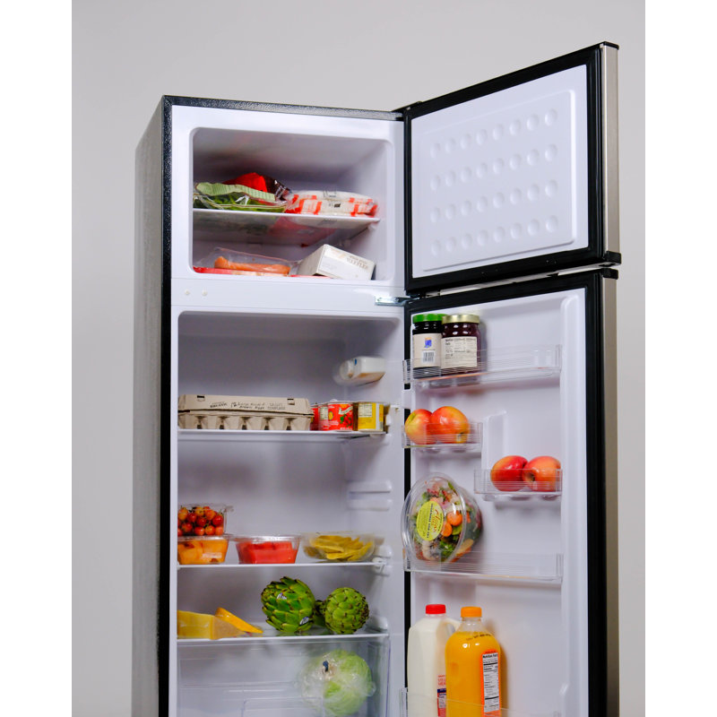 Frigidaire 7.5 Cu. Ft. Retro Refrigerator, Top Mount Apartment Size Fridge , Black