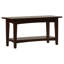 Banc de rangement avec tablette du bas, couleur espresso-780934723
