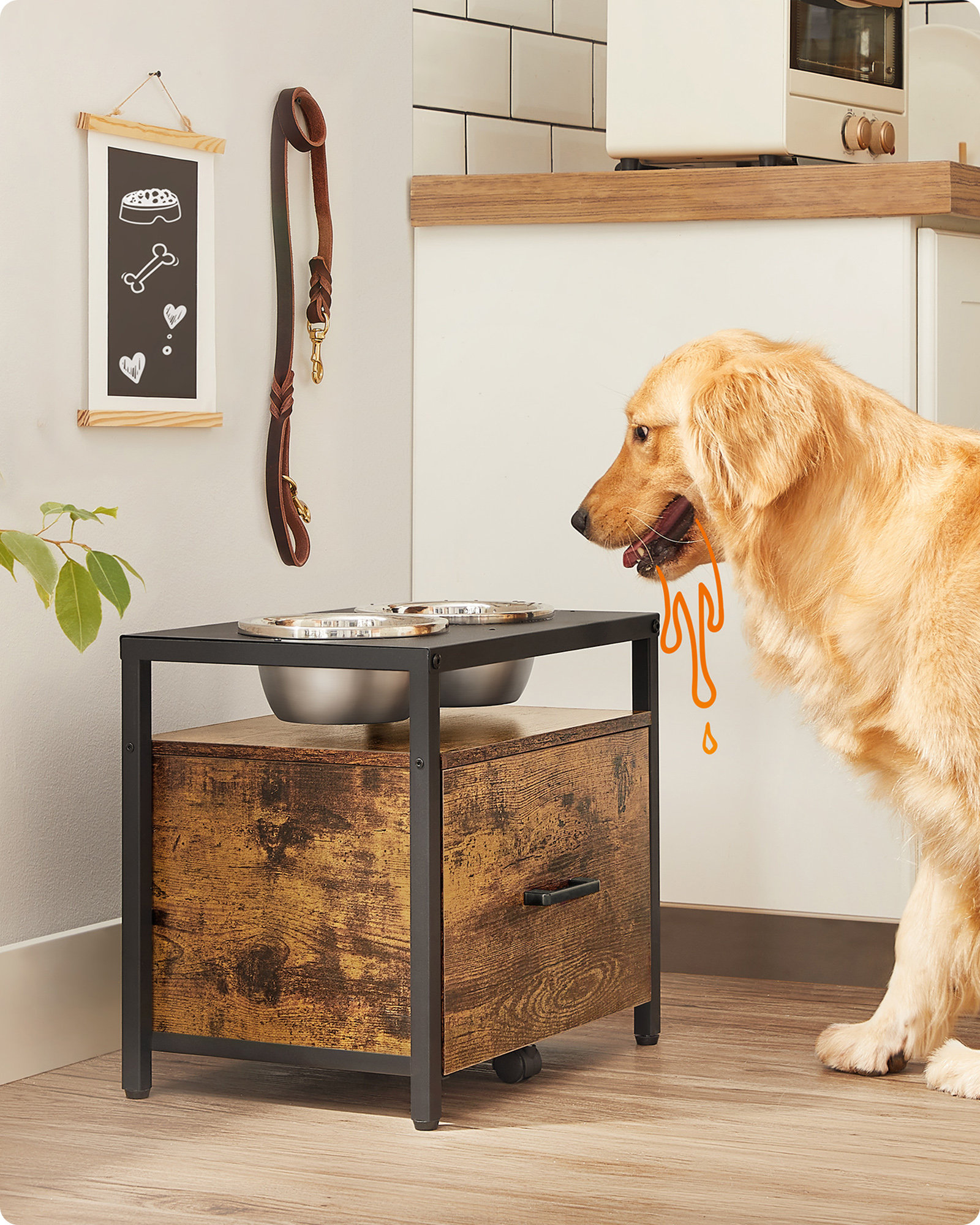 Archie & Oscar™ Kimmel Sorrell Pet Elevated Feeder & Reviews | Wayfair