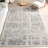 Etasha Vintage Traditional Medallion Gray Area Rug-1507014407
