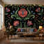 Papier peint damassé symétrique Folk-1989215995-1989215877