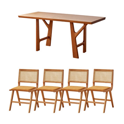 Creative Branch Shaped Cherry Wood Dining Table