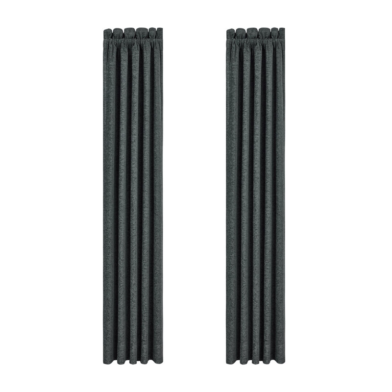 Paire de panneaux de fenêtre parallèles ardoise, L 50 po x L 84 po