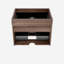 Meuble-lavabo mural flottant 24 po avec double tiroir noir doux | Idée de cadeau