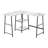 Computer Desk, Home Office, Corner, Storage Shelves, L Shape, Work, Laptop, Metal-783136886