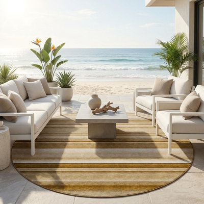 Tapis d'intérieur rond 8 po