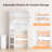 Over the Toilet Freestanding Storage with Cabinet-2101535942