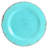 Laurie Gates Mauna 12 Piece Round Melamine Dinneware Set in Tiffany Blue