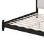 Lit plateforme classique en bois avec tête de lit tapissier festonnée élégante, cadre de lit robuste et durable-1666015168-1666015169