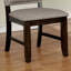 Chaise d'appoint en lin noyer foncé McGuire