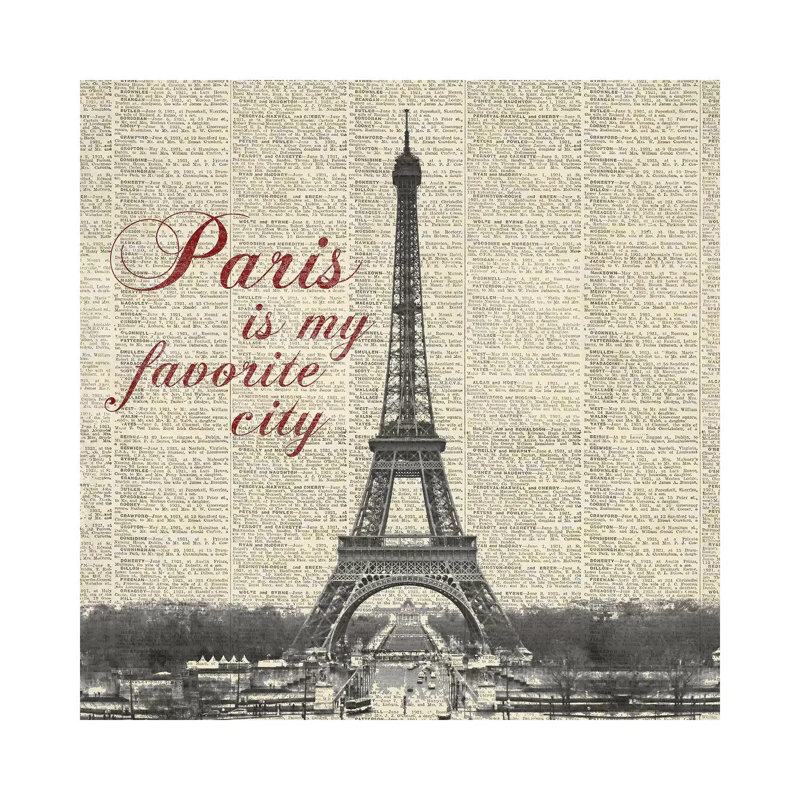 Paris Is My Favorite City by Michael Marcon - Wrapped Canvas Gallery-Wrapped Canvas Giclée