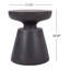 Table d'appoint 17,75 po 