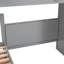 Lit superposé simple en L avec 3 tiroirs, bureau portable et garde-robe-628328899