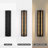 Jayeda 18.5"H Matte Black Rectangular Linear LED Outdoor Wall Lights-2011158791