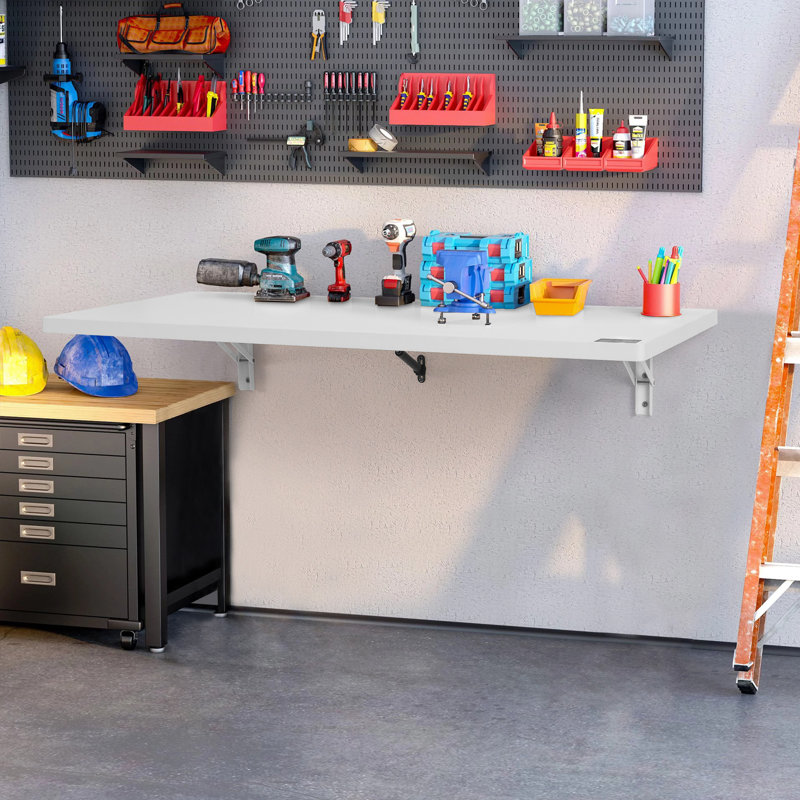 Wesle Floating Desk, 1" H x 39.37" W x 19.69" D