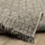 Tapis rayé à motif géométrique beige / noir Rayfe-1384233219