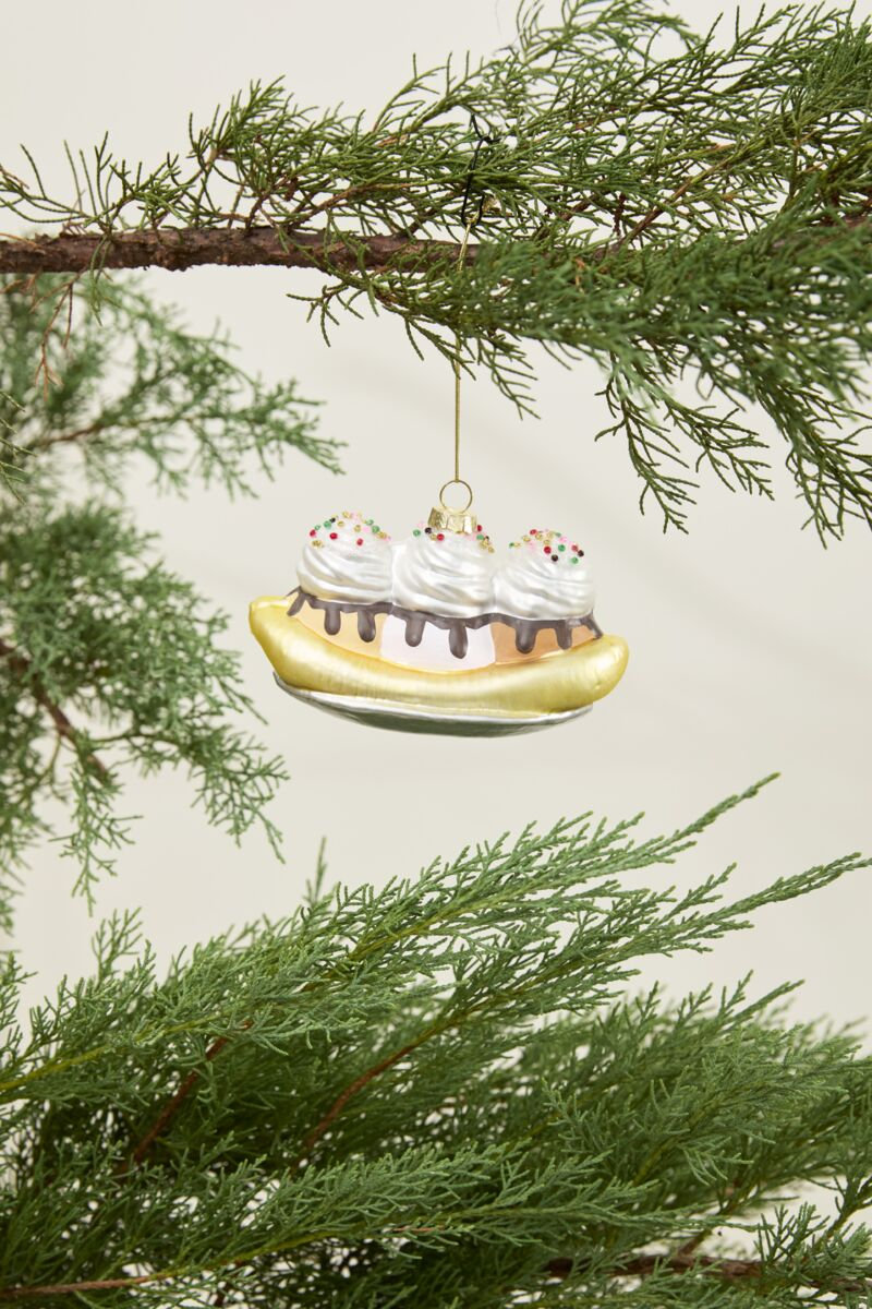 Dessert First Ornament 5"x 2.5"x 2.75"
