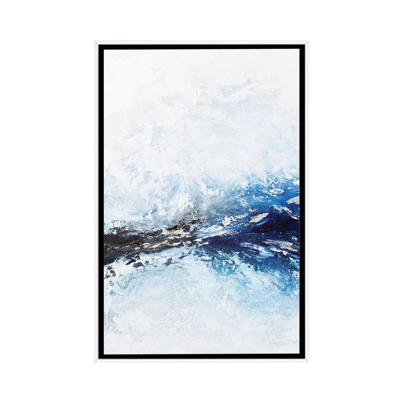 «Frozen Ocean» par Spell rebond Fine Art - impression d'art graphique, 26" H x 18" W x1.5" D, Toile blanche encadrée