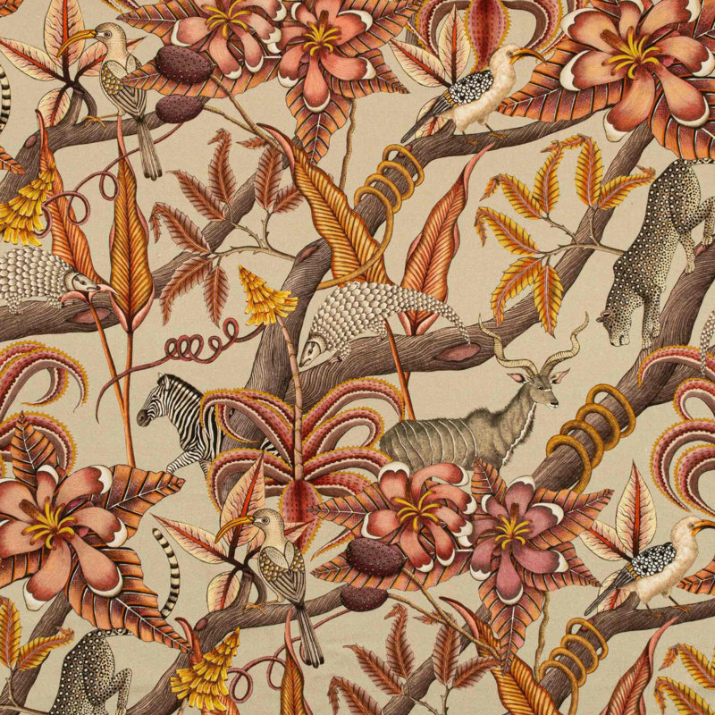Ardmore Linen Fabric, Plum