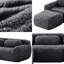 Canapé modulaire en L doux et moelleux en tissu moelleux avec repose-pieds, pouf 32D haute densité avec coussins décoratifs, aucun assemblage requis-1359421709