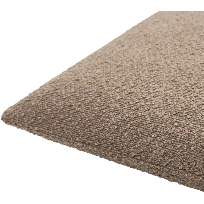 Olinda Pillow Cover, 20"H x 20"W, Pillow Cover Only - No Insert, Brown