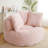 Oversized Bean Bag Sofa - Large Round Corduroy Lazy Sofa With 3 Pillows,  Accent Sofa Lounge Floor Sofa For Living Room Bedroom-1708820947