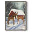 «Christmas Holiday Art CDLxxii», reproduction d'art encadrée - bois massif-1035344494