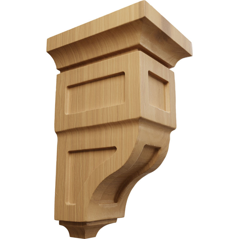 Petit corbeau en bois 4 po x l 4 3/4 po x H 8 po (lot de 6), Cerisier