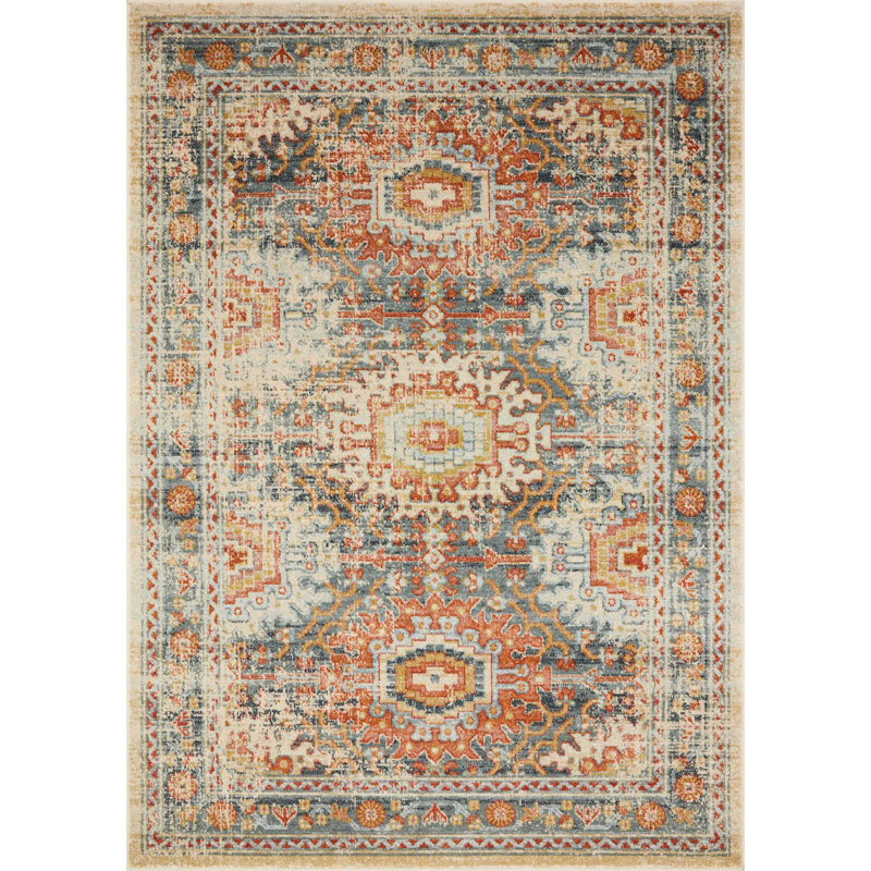 Tapis ivoire Avan Southwestern, Rectangle 9 pi 6 po x 12 pi 6 po