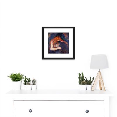 Edvard Munch Vampire 1895 by Edvard Munch - Single Picture Frame Painting