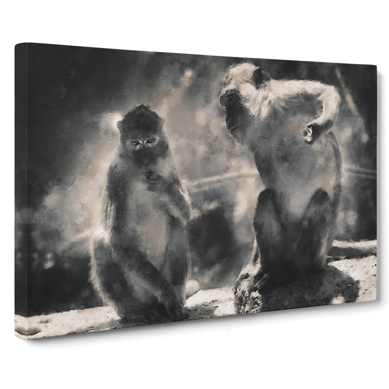 Mountain Monkeys - Wrapped Canvas, 50cm H x 76cm W x 3cm D
