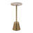 Modern Round Tabletop Pedestable Side Table Accent for Living Room - Top End Decorative Accents as Small Drink Display - 25"