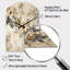 Vintage Beige Floral Country home Charm - Arch Shape Large Beige Wall Clock - Unique Shape-104241730