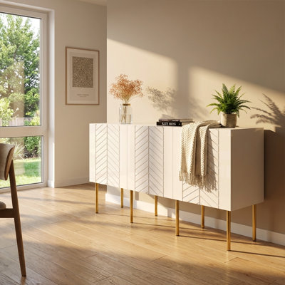 Surabaya 63" Sideboard with High Gloss Finish