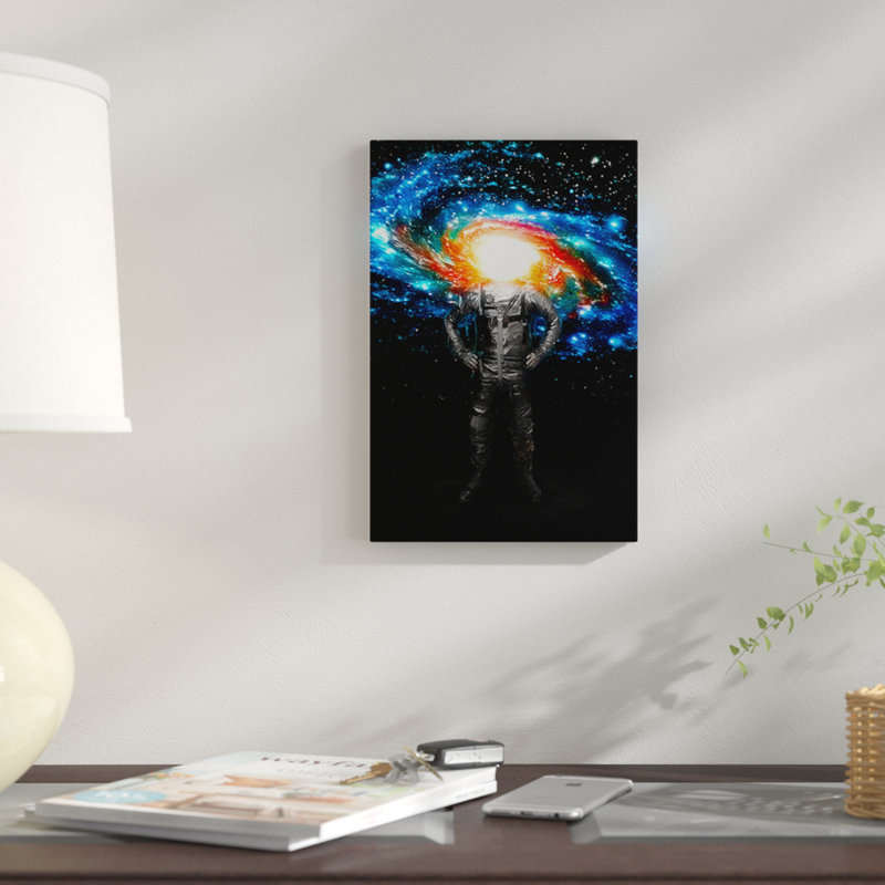 « mr. galaxy, color », reproduction d’impression sur toile, H 40 po x l 26 po x P 1,5 po, Pas de tapis, Toile tendue