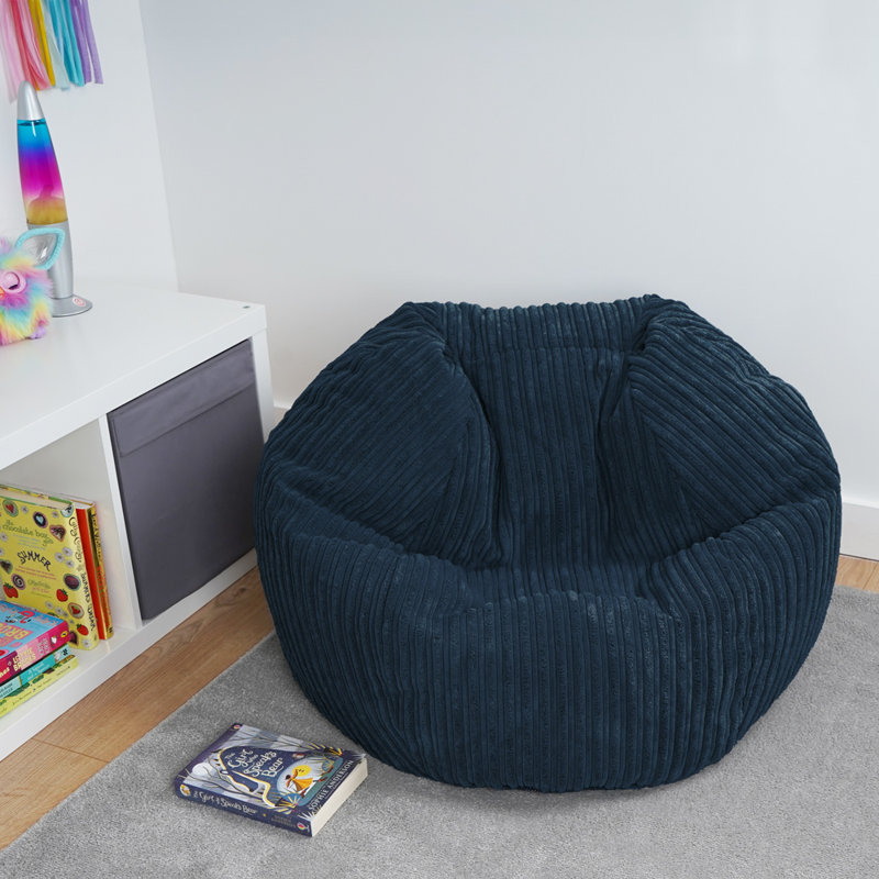 Polyester Refillable Classic Bean Bag, Navy
