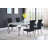Carone Rectangular Glass Top Dining Table-106625985-107492805