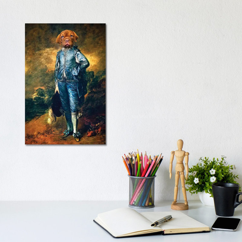 Blue Boy Puppy by Karen Burke - Wrapped Canvas Print, 30.48cm H x 20.32cm W x 1.905cm D